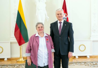 Kabaldos kaimo gyventoja Antonina Bagočiūnienė įvertinta valstybiniu apdovanojimu
