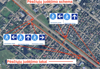 Pėsčiųjų dėmesiui!