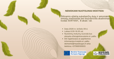 Nemokami nuotoliniai mokymai ūkininkams