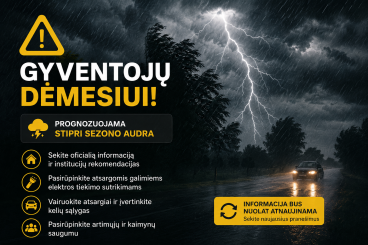 Gyventojų dėmesiui!