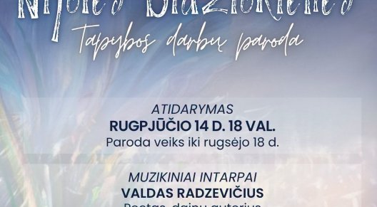 Tautodailininkės Nijolės Didžiokienės tapybos darbų parodos atidarymas
