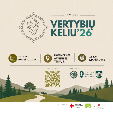 Kvietimas dalyvauti žygyje „Vertybių keliu‘26“
