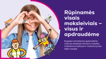 „Lietuvos draudimas“ rugsėjį vėl apdraus visus Širvintų rajono moksleivius, vyks saugaus elgesio...