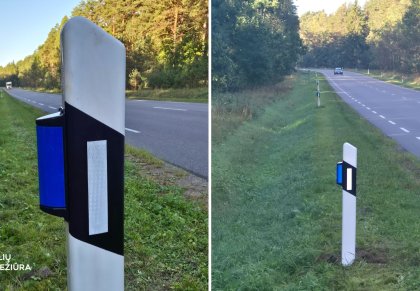 400 laukinių gyvūnų atbaidymo atšvaitų Lietuvos keliuose: bus vertinamas jų efektyvumas
