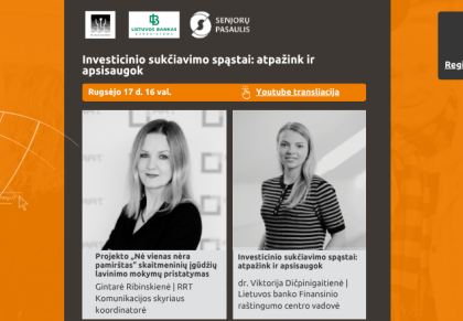 Projektas „Nė vienas nėra pamirštas“ kviečia į nuotolinę paskaitą
