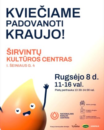 Kviečiame padovanoti kraujo! 