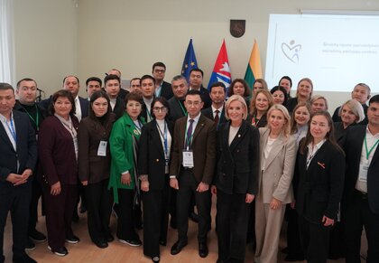 Uzbekistano prezidentui pavaldžios Nacionalinės socialinės apsaugos agentūros delegacija...