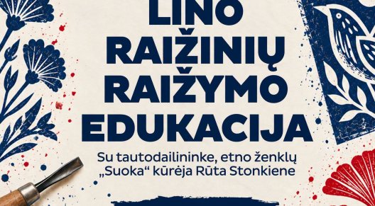 Lino raižinių raižymo edukacija
