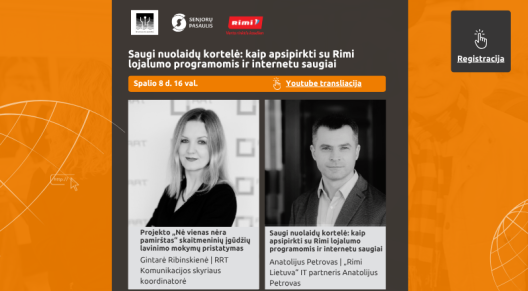 Projektas „Nė vienas nėra pamirštas“ kviečia į nemokamą nuotolinę paskaitą