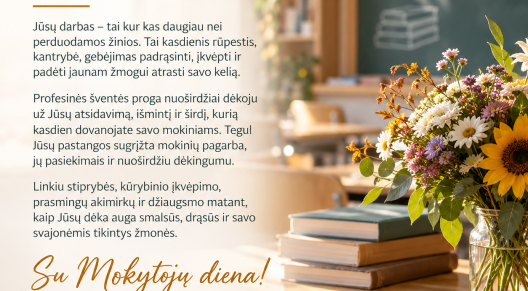Spalio 5-oji – Tarptautinė mokytojų diena
