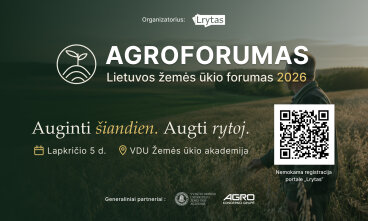 Kvietimas dalyvauti Lietuvos žemės ūkio forume 2026