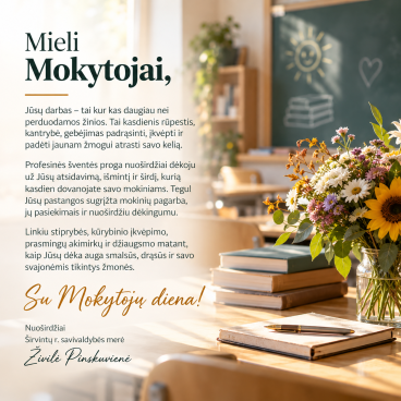 Spalio 5-oji – Tarptautinė mokytojų diena